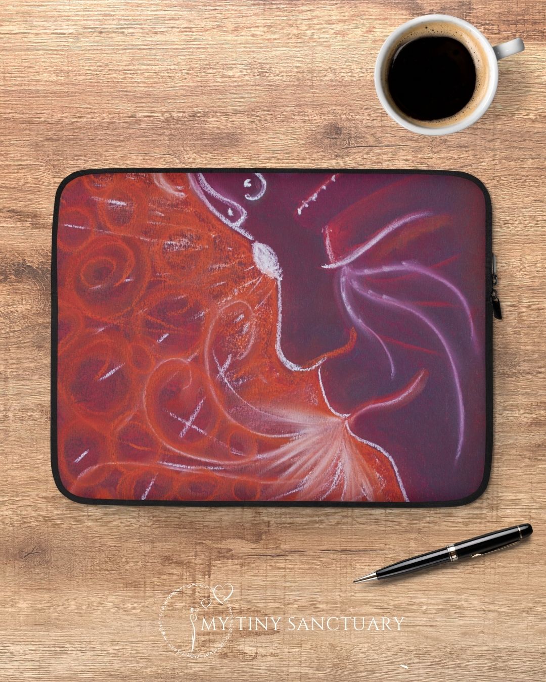 Laptop Sleeve Red Prince - Breath, Release, Integrate