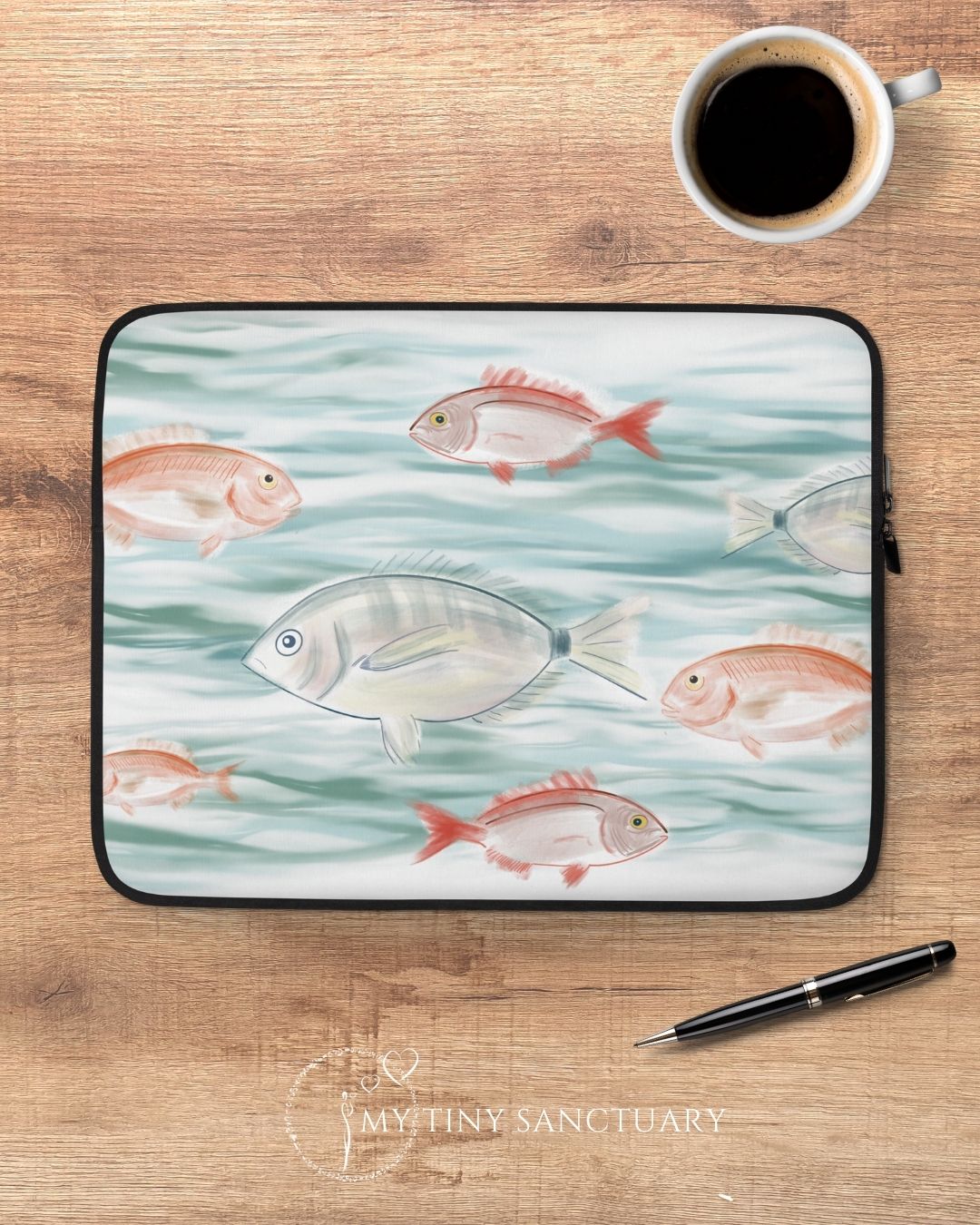Aegean Sea Fishes Laptop Sleeve - Keep your computer safe while flowing through your day