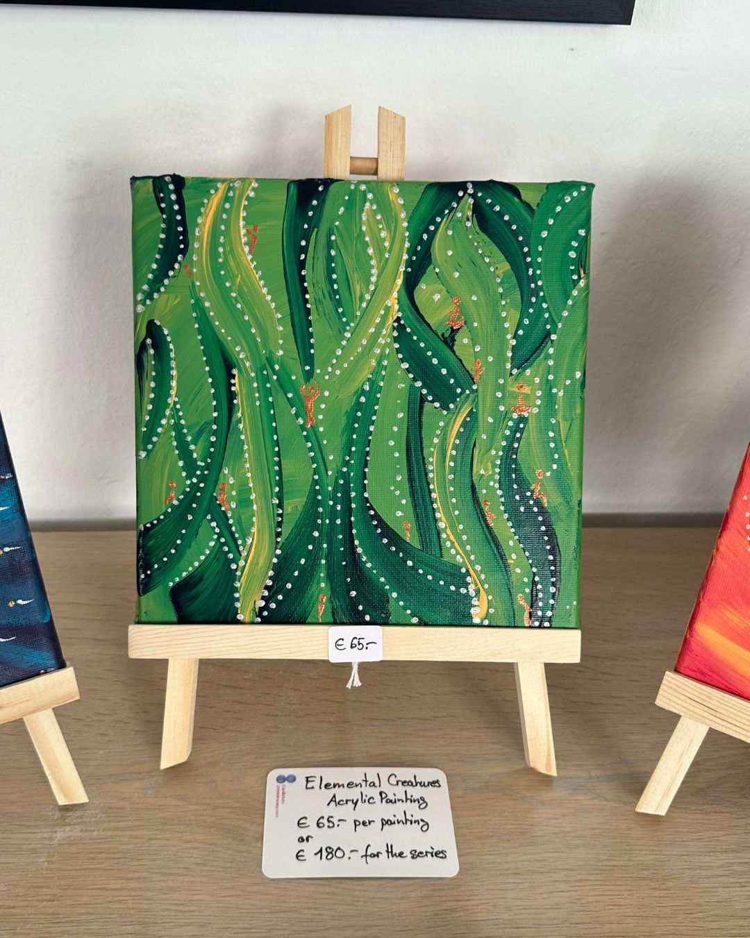 Nature Creatures Elemental Series Acrylic Painting - My Tiny Sanctuary