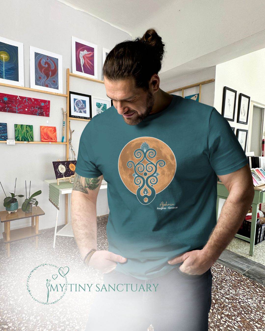 Aphaia Moon Dream T-Shirt 100% Vegan Organic Cotton | Unisex - My Tiny Sanctuary