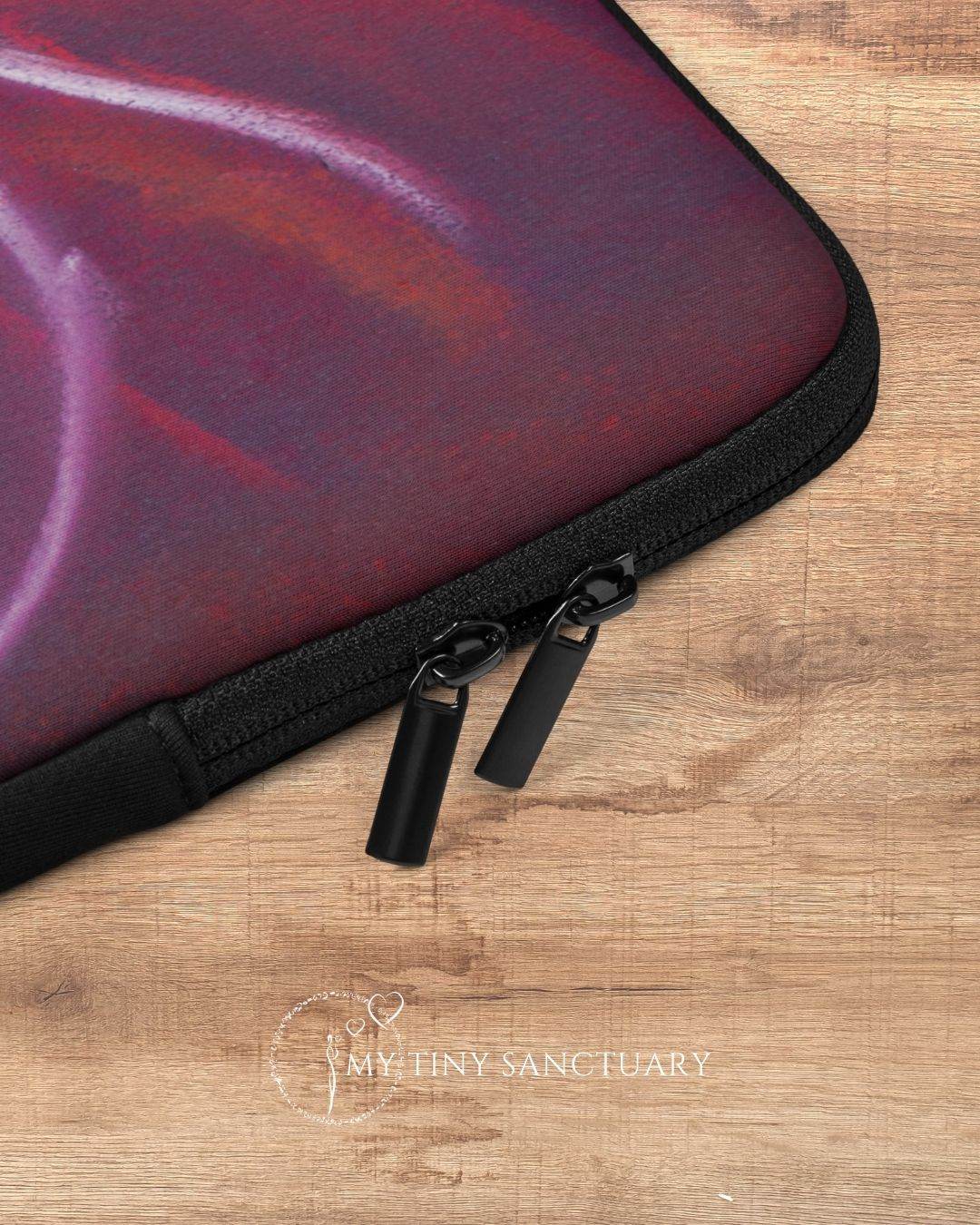 Laptop Sleeve Red Prince - Breath, Release, Integrate - My Tiny Sanctuary