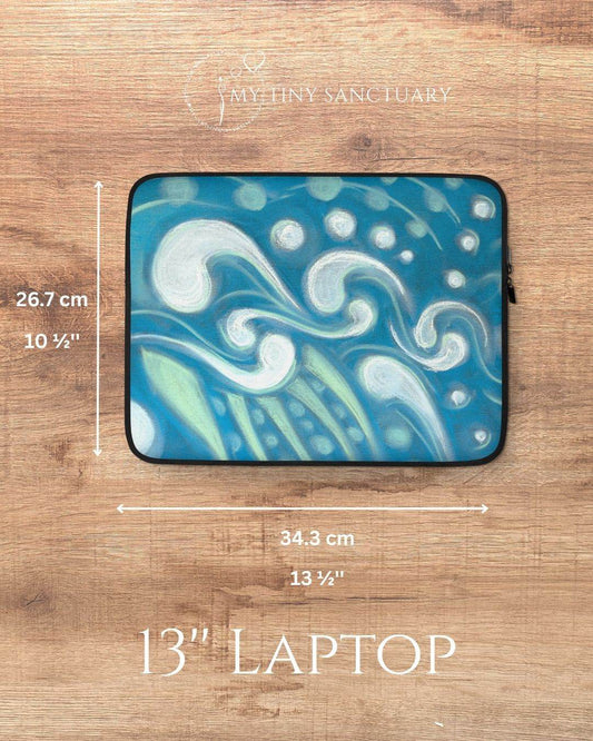 Laptop Sleeve Trust The Process l Light Language Illustration - My Tiny Sanctuary