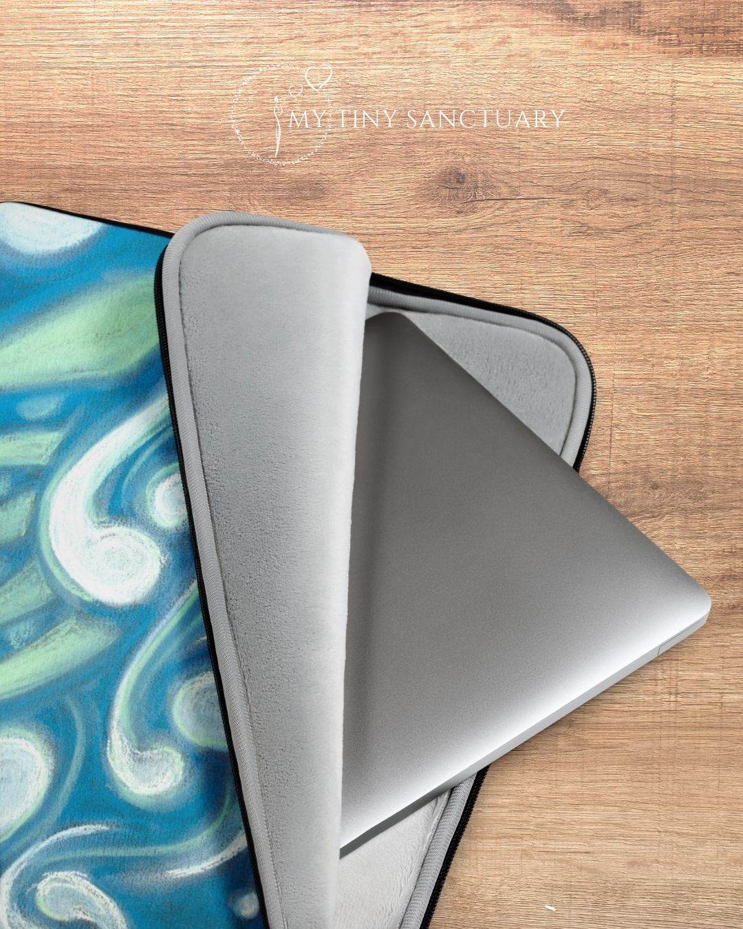 Laptop Sleeve Trust The Process l Light Language Illustration - My Tiny Sanctuary