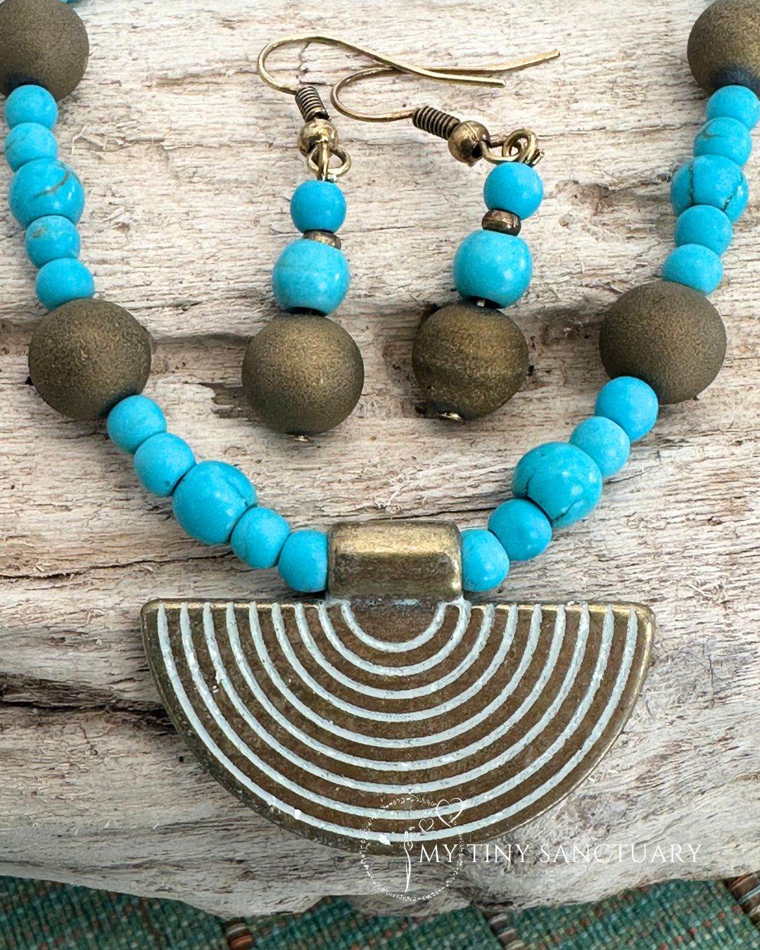 Bronze Age Necklace & Earrings • Timeless Design of Earth • Handmade upon order - My Tiny Sanctuary