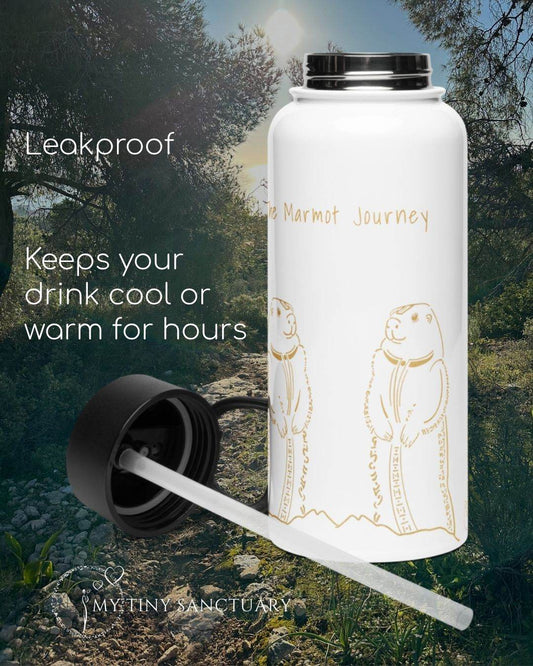 Marmot Animal Spirit Isotherm Bottle 950 mi (32 oz) in Stainless Steel - My Tiny Sanctuary