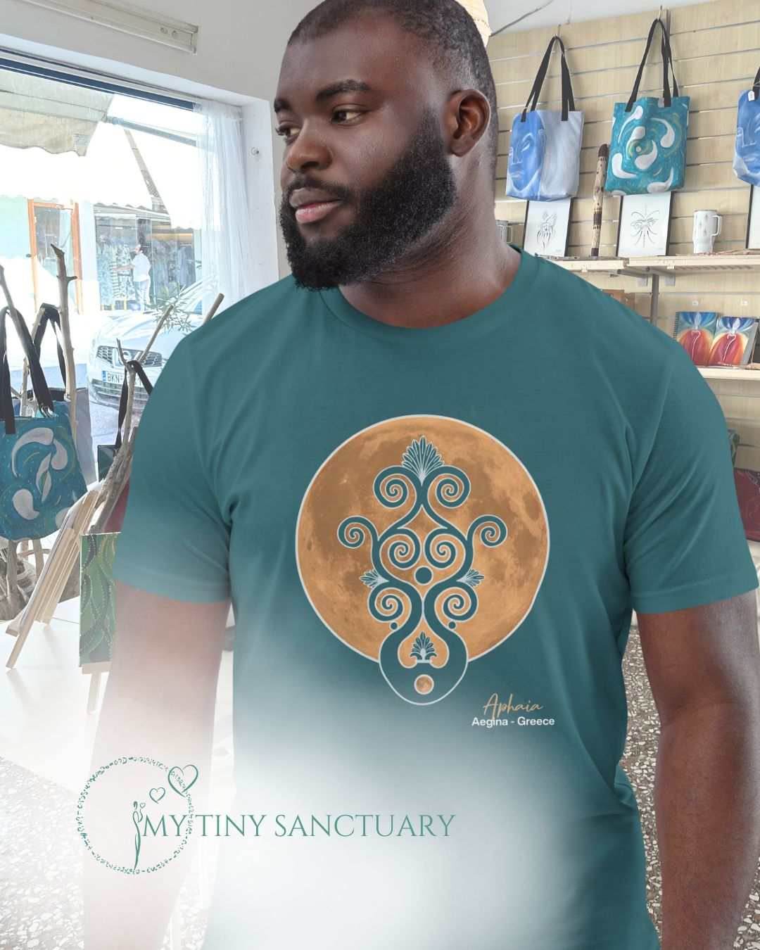 Aphaia Moon Dream T-Shirt 100% Vegan Organic Cotton | Unisex - My Tiny Sanctuary