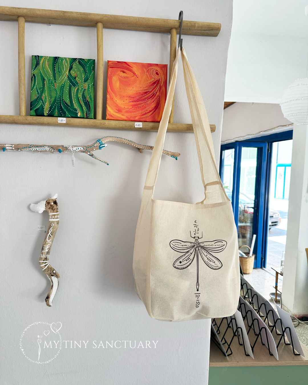 Animal Spirit Tote Bag in Organic Cotton • Pick Your Spirit Companion - My Tiny Sanctuary