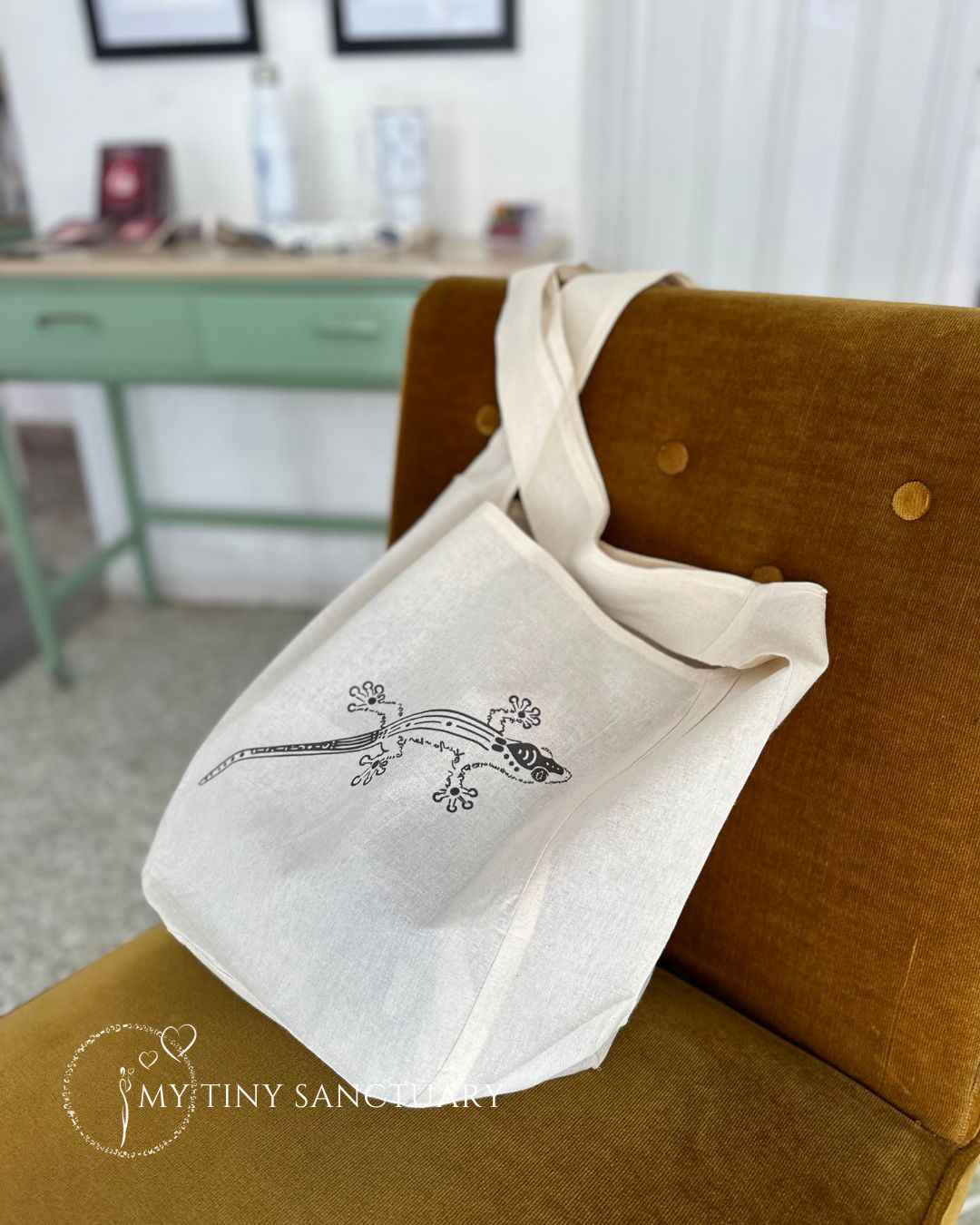 Animal Spirit Tote Bag in Organic Cotton • Pick Your Spirit Companion - My Tiny Sanctuary