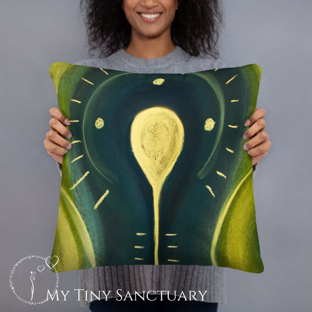 Pillow Ankh l Light Code l 2 Sizes available l With or Without Filing