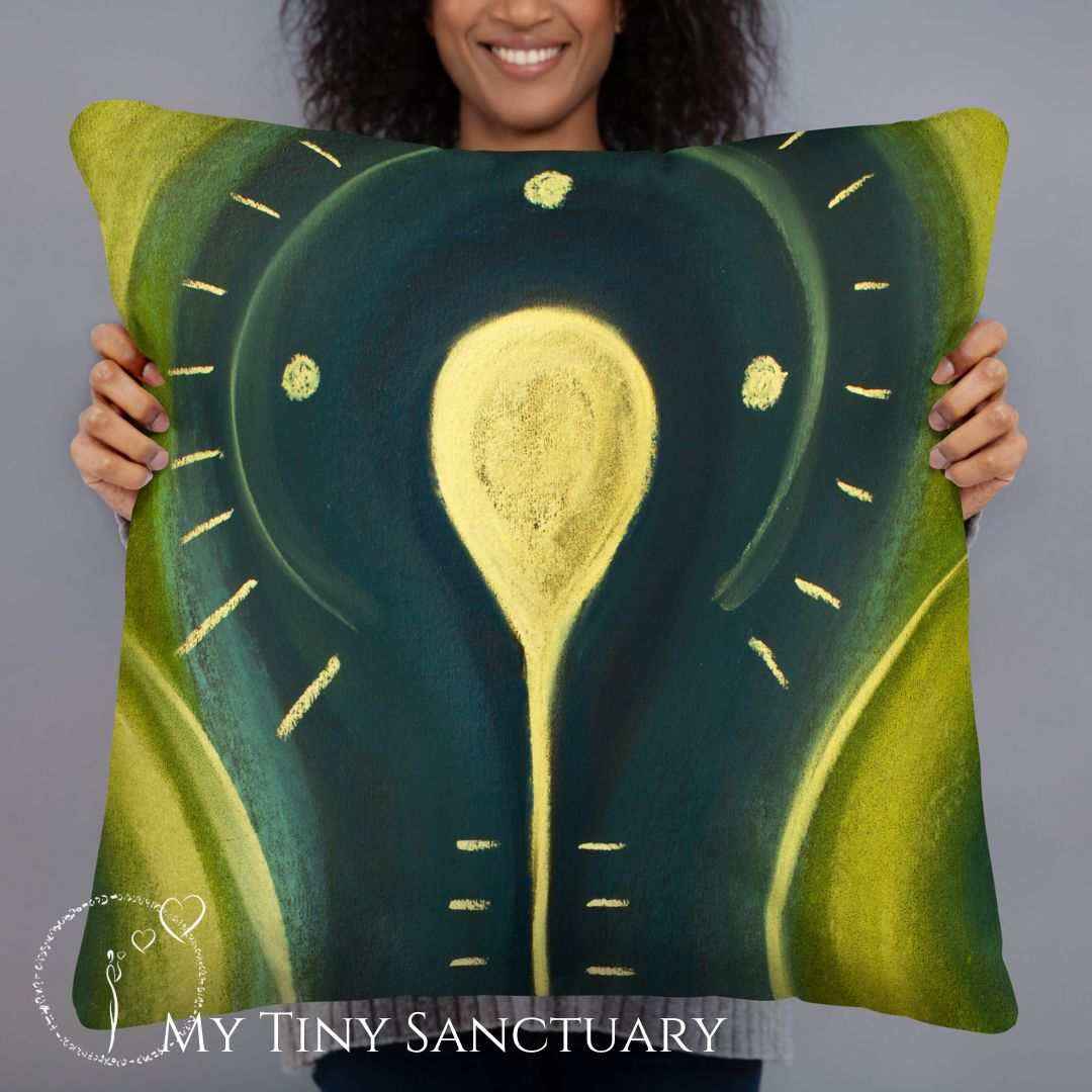 Pillow Ankh l Light Code l 2 Sizes l With or Without Filing