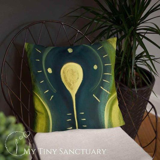Ankh Throw Pillow: The key you are seeking for is within - My Tiny Sanctuary