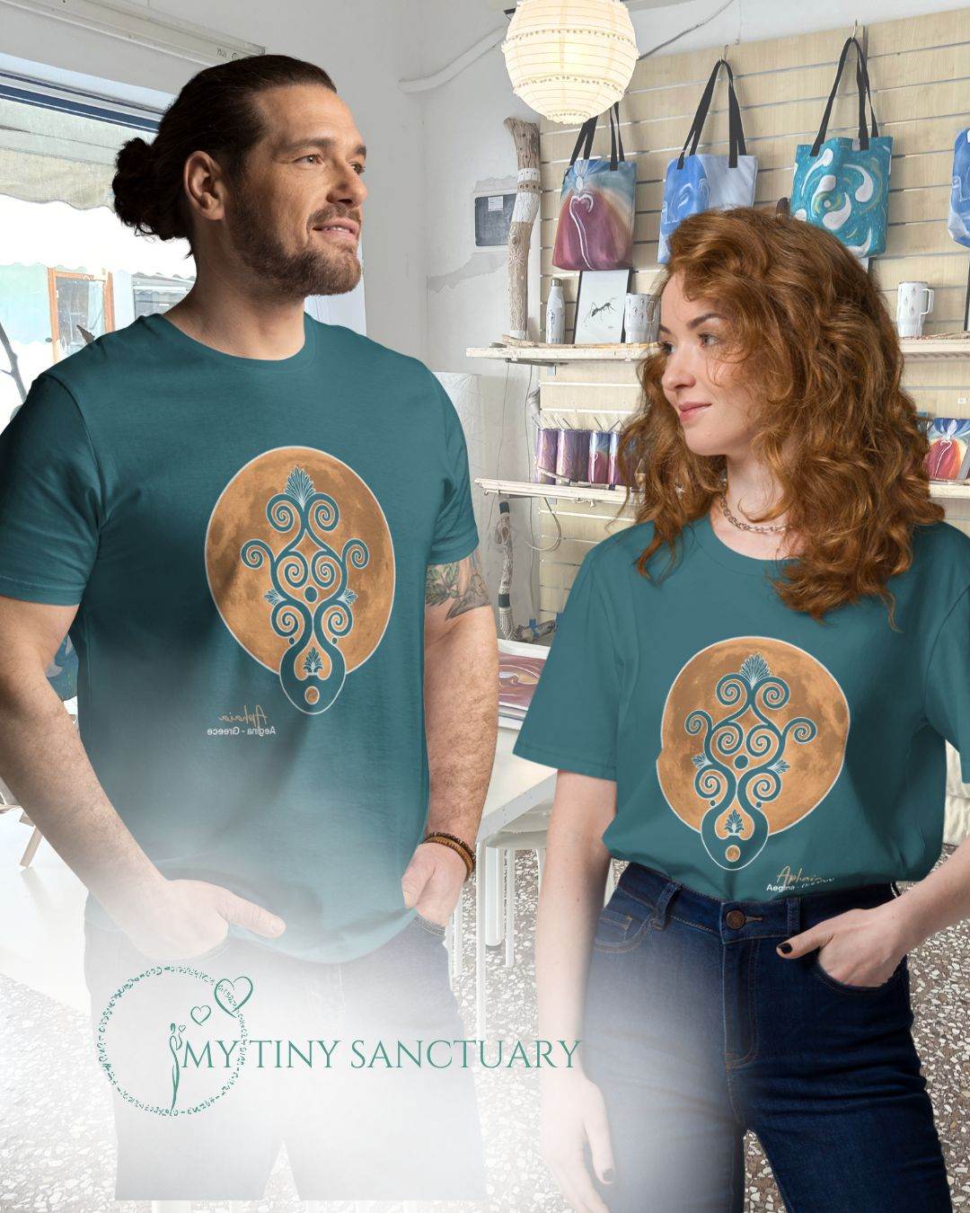 Aphaia Moon Dream T-Shirt 100% Vegan Organic Cotton | Unisex - My Tiny Sanctuary