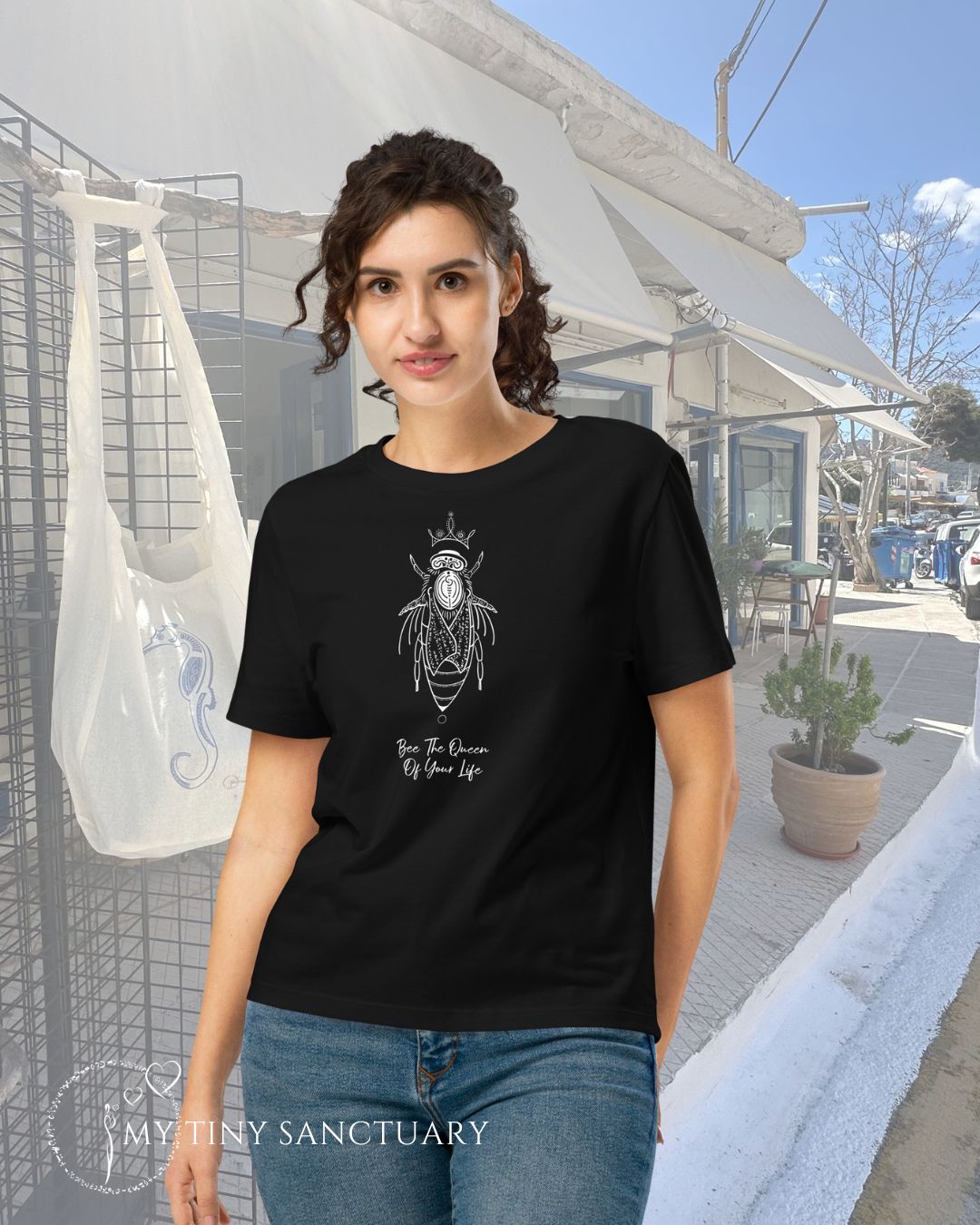 Bee The Queen Of Your Life Women Organic T-shirt | Bee Animal Spirit