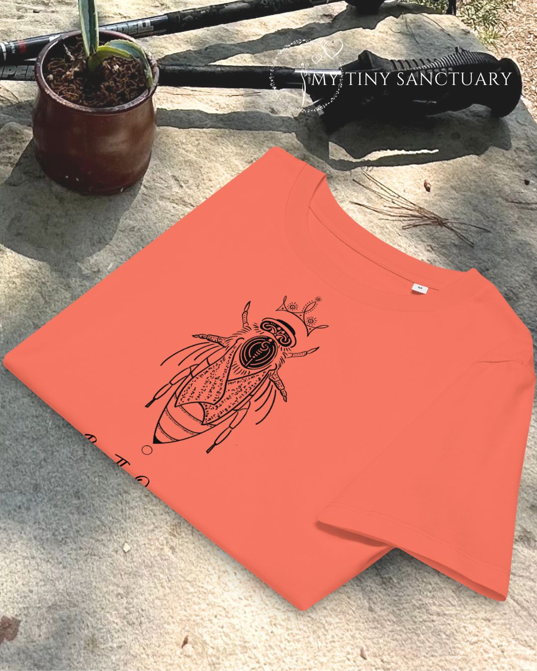 Bee The Queen Of Your Life Women Organic T-shirt | Bee Animal Spirit