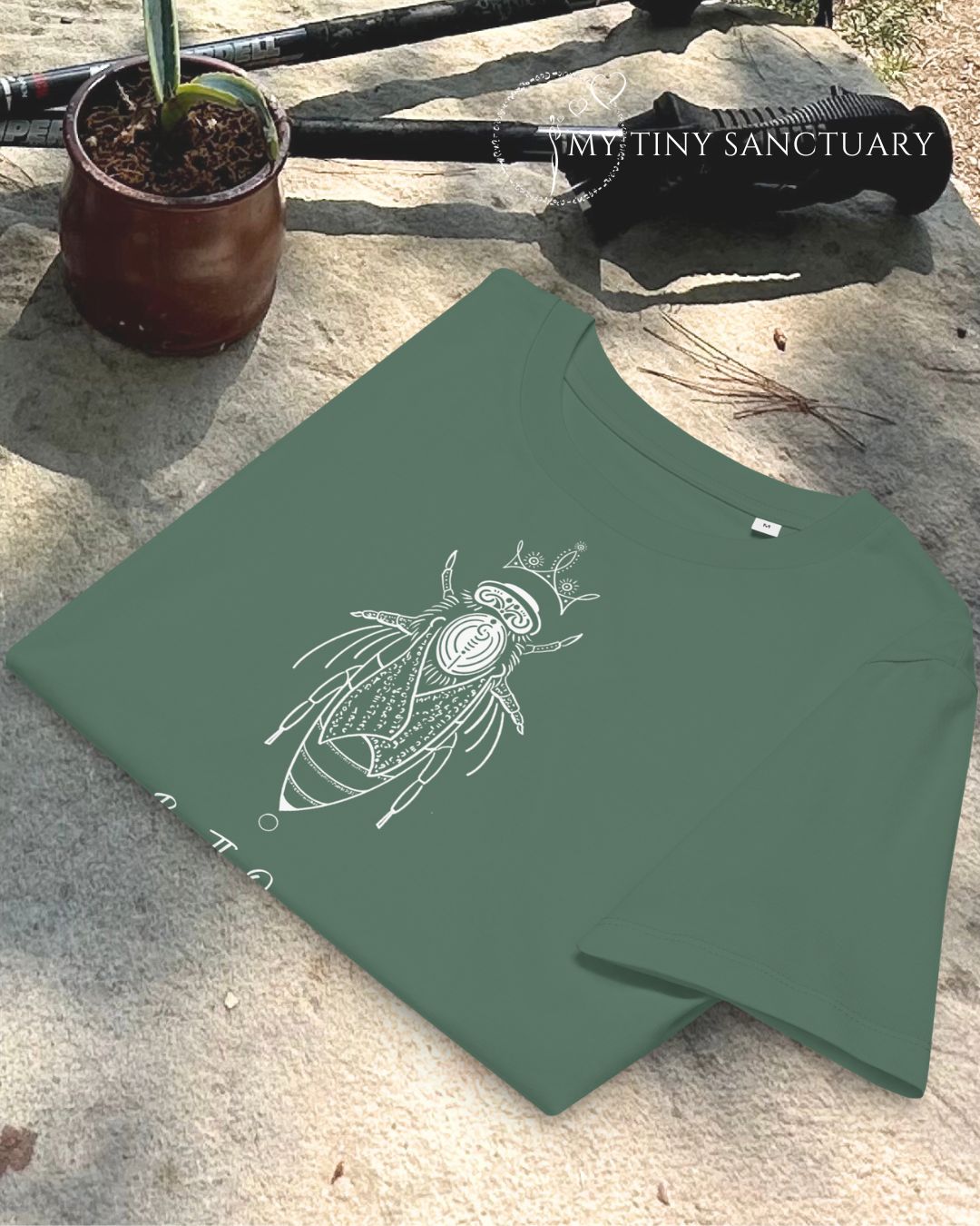 Bee The Queen Of Your Life Women Organic T-shirt | Bee Animal Spirit