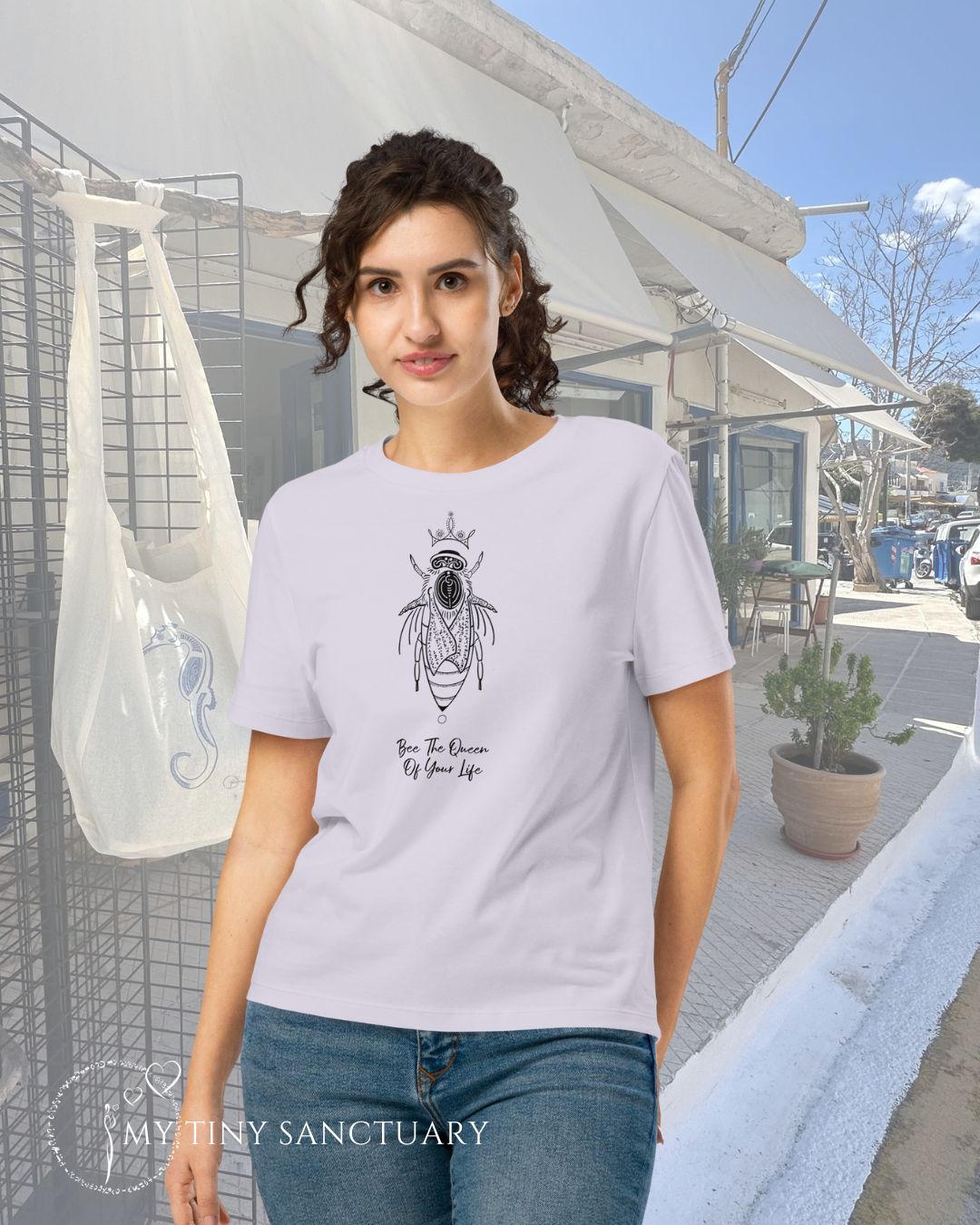 Bee The Queen Of Your Life Women Organic T-shirt | Bee Animal Spirit
