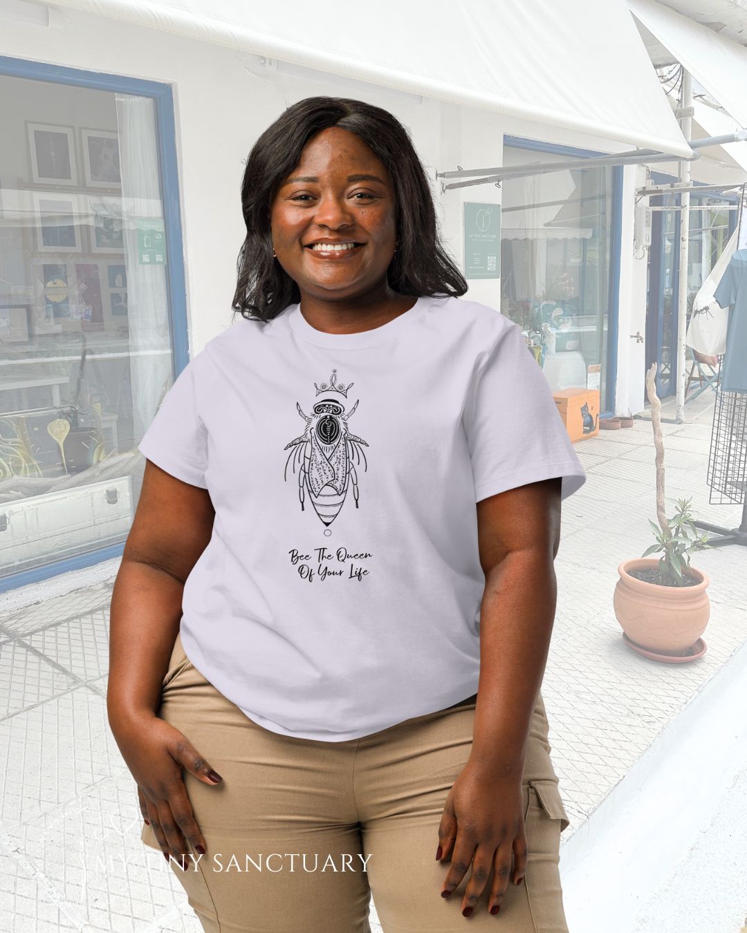 Bee The Queen Of Your Life Women Organic T-shirt | Bee Animal Spirit