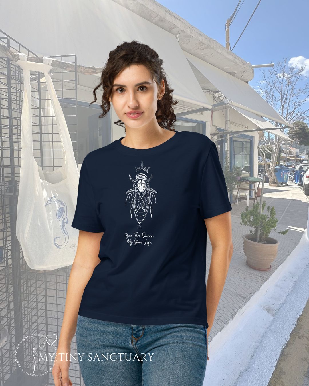 Bee The Queen Of Your Life Women Organic T-shirt | Bee Animal Spirit
