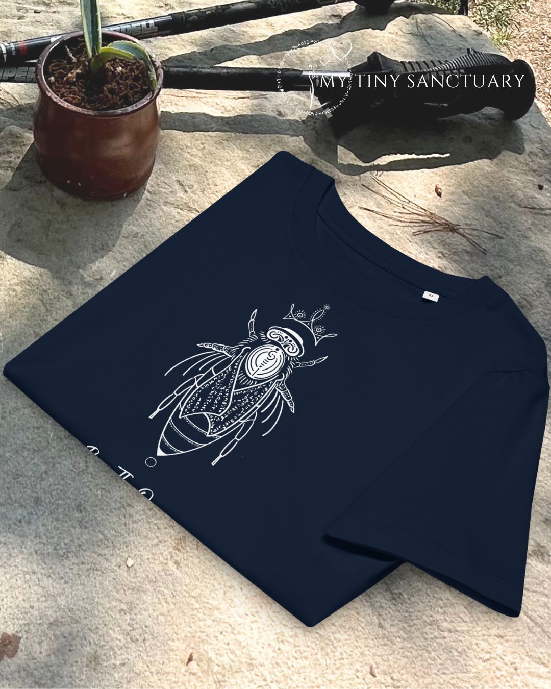 Bee The Queen Of Your Life Women Organic T-shirt | Bee Animal Spirit