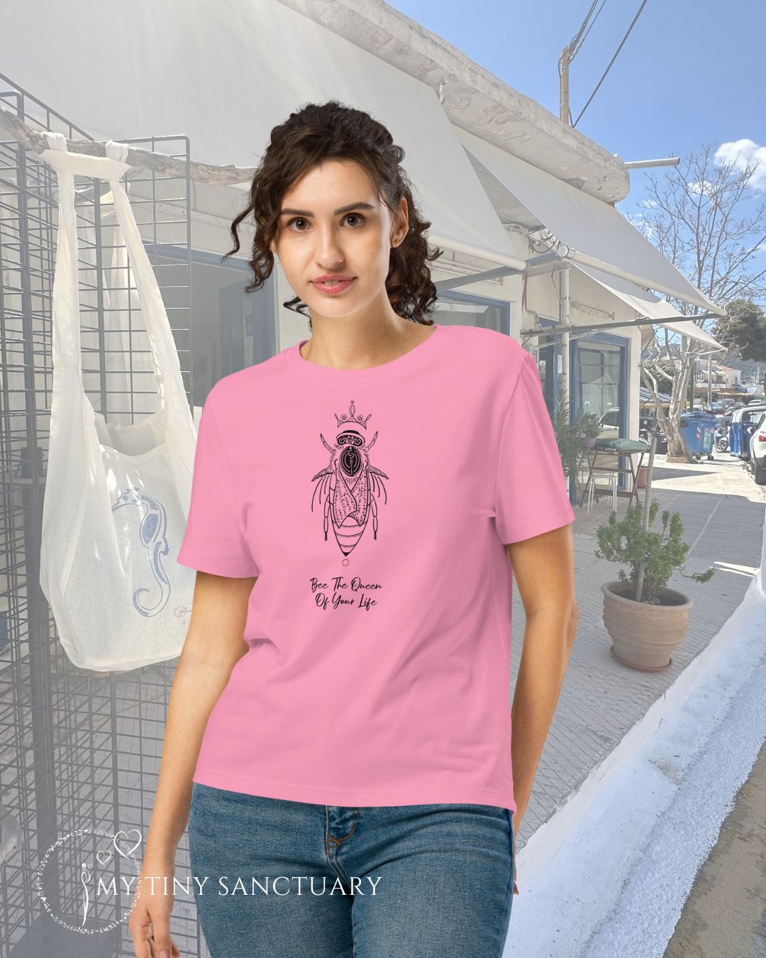 Bee The Queen Of Your Life Women Organic T-shirt | Bee Animal Spirit