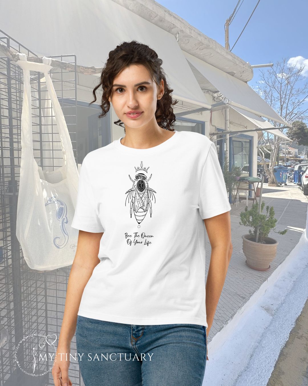 Bee The Queen Of Your Life Women Organic T-shirt | Bee Animal Spirit