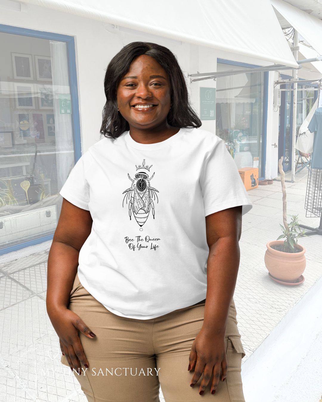 Bee The Queen Of Your Life Women Organic T-shirt | Bee Animal Spirit