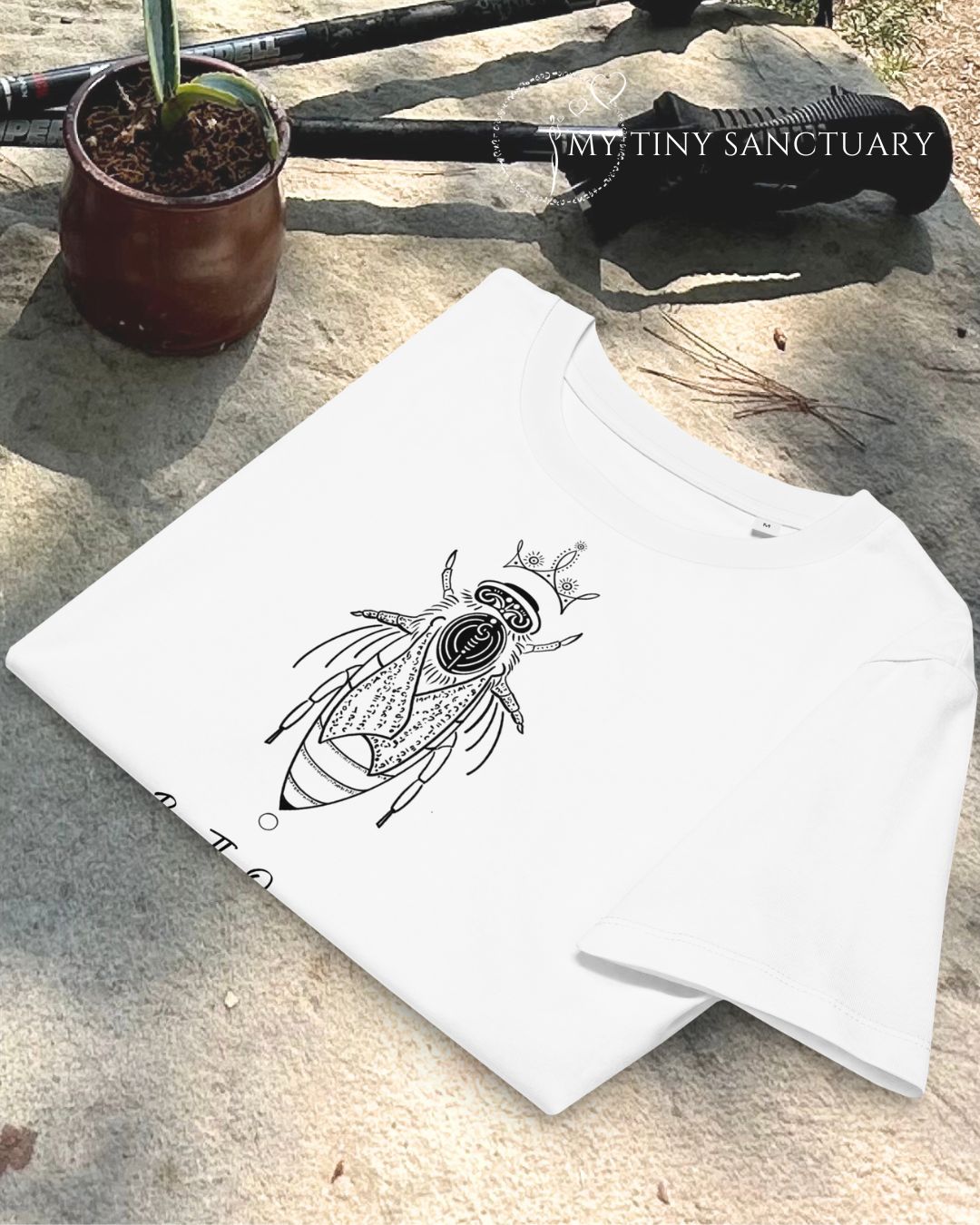 Bee The Queen Of Your Life Women Organic T-shirt | Bee Animal Spirit