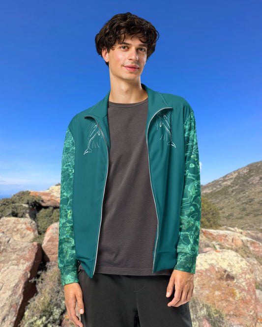 Dolphin Animal Spirit Track Jacket • Eco Responsible • Sizes 2XS to 6XL