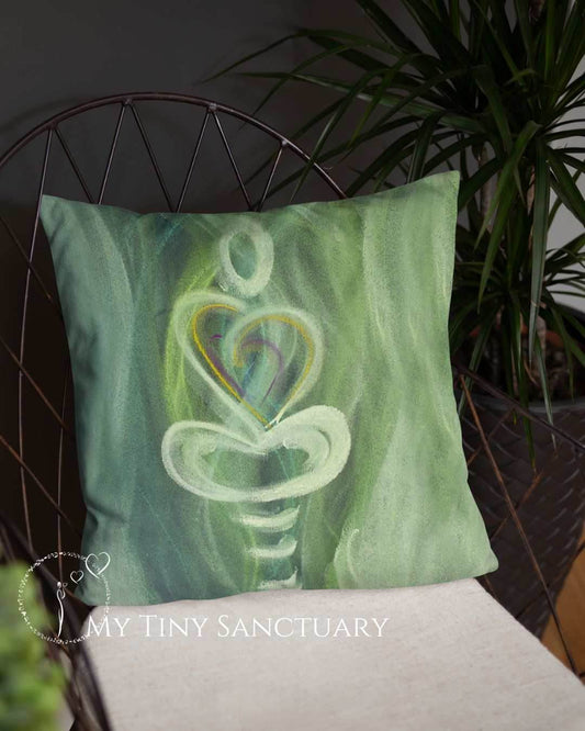 Healing Nature Throw Pillow: Remember the Steady Presence of Nature by Your Side - My Tiny Sanctuary