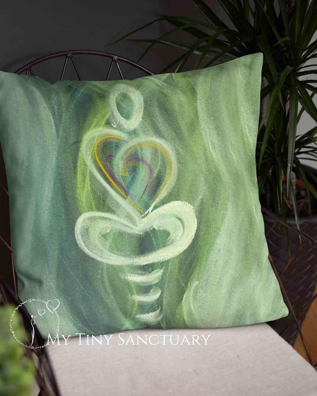 Healing Nature Throw Pillow: Remember the Steady Presence of Nature by Your Side - My Tiny Sanctuary