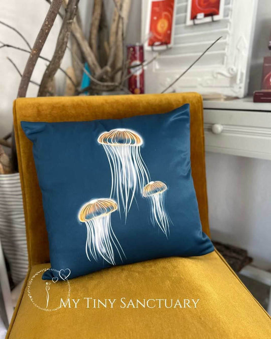 Jellyfish Dancing Cushion Bundle | Ocean-Inspired Pillows | Save € 5.- - My Tiny Sanctuary