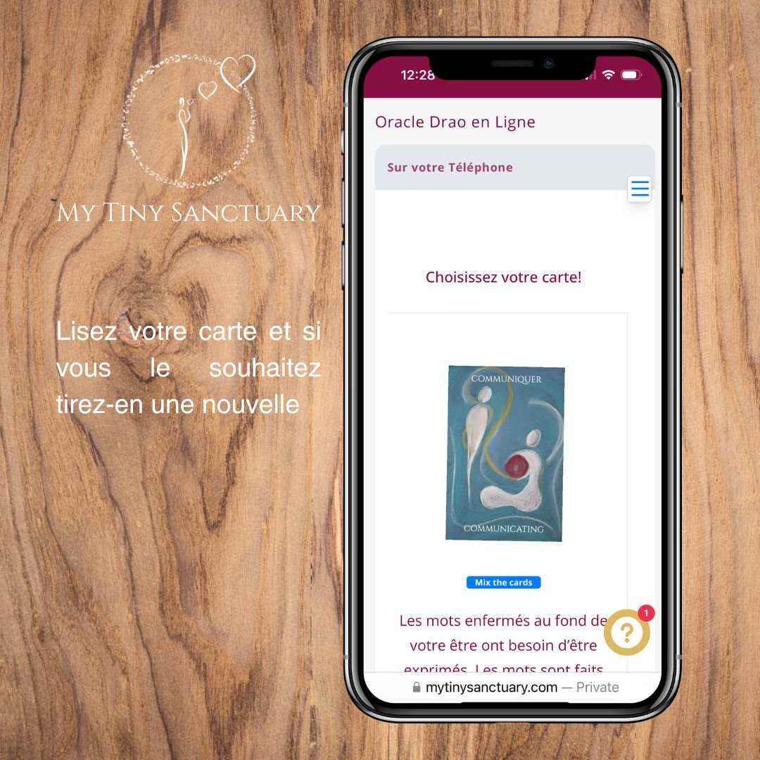 Drao Oracle Online l Personal Growth in your pocket l English or French - My Tiny Sanctuary