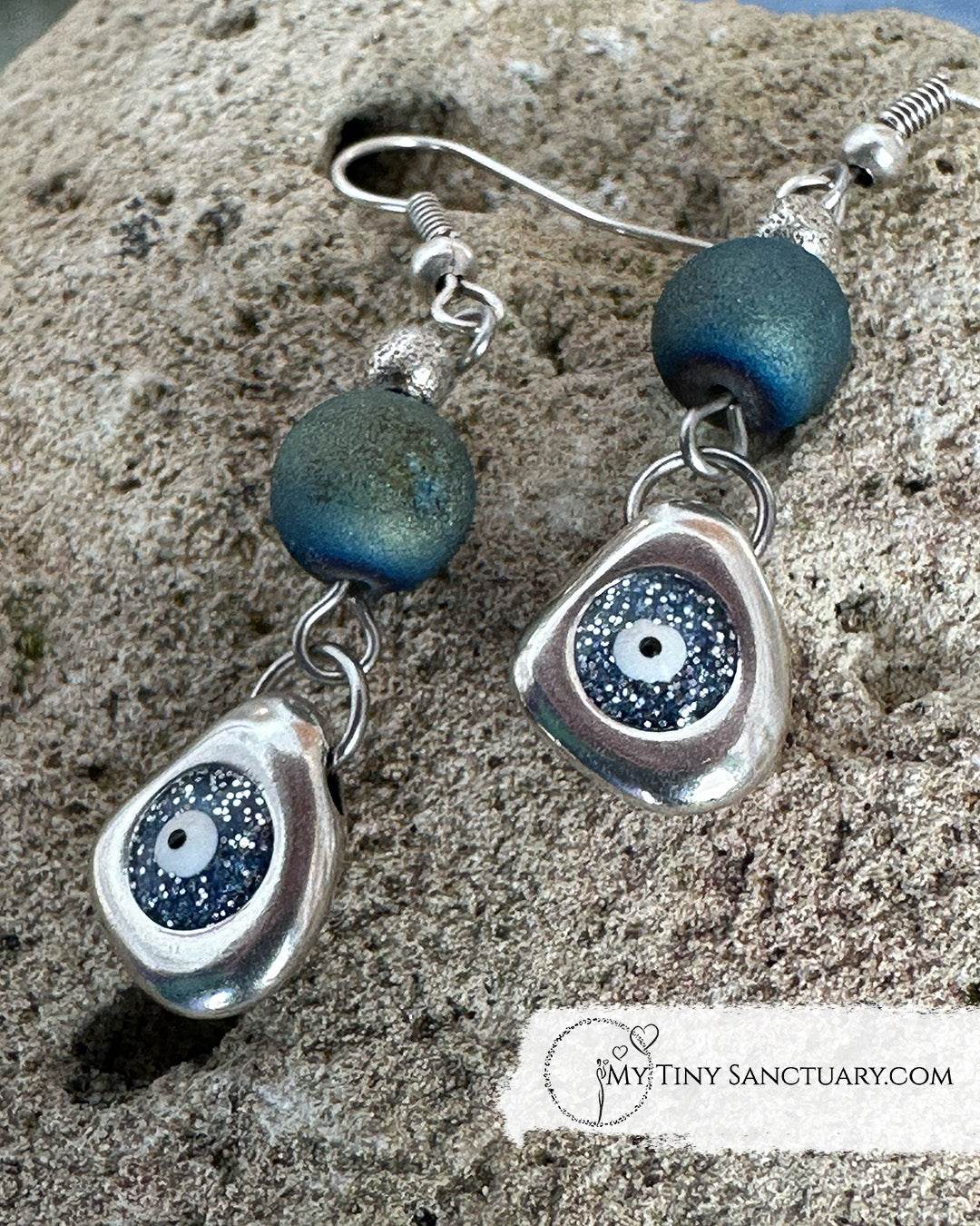 Mati Eye Earrings 🧿 An Eye Filled With Stars - My Tiny Sanctuary