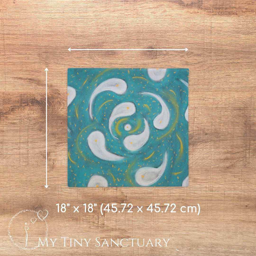 Multidimensional Light Code Throw Pillow – Available in 2 Sizes, With or Without Filling - My Tiny Sanctuary