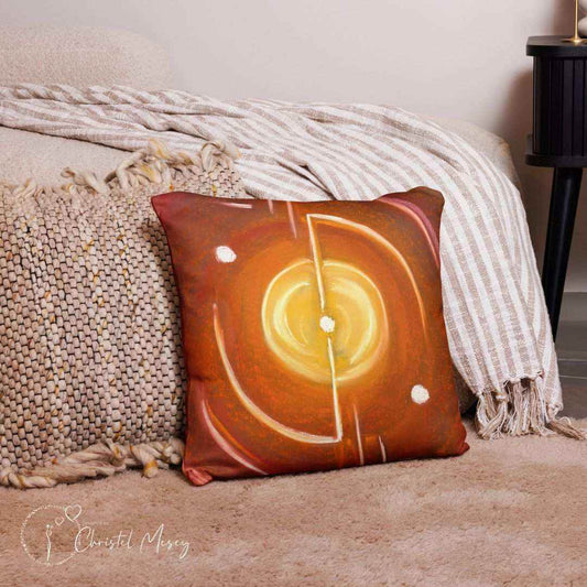 Focus Throw Pillow: A portal to direct your energy and intentions - My Tiny Sanctuary