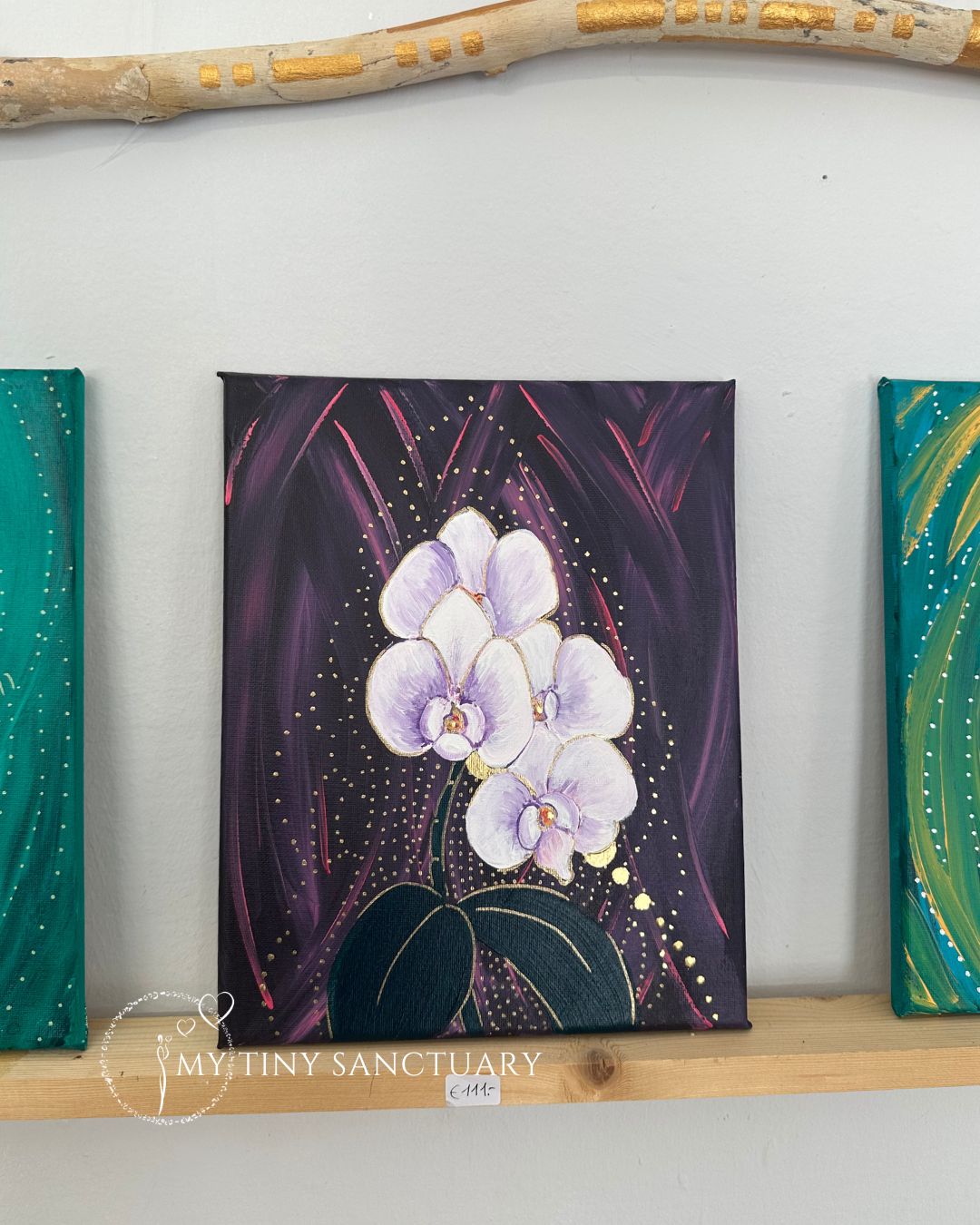 Orchid Love Radiance • Original Acrylic Painting by Christel _Mesey