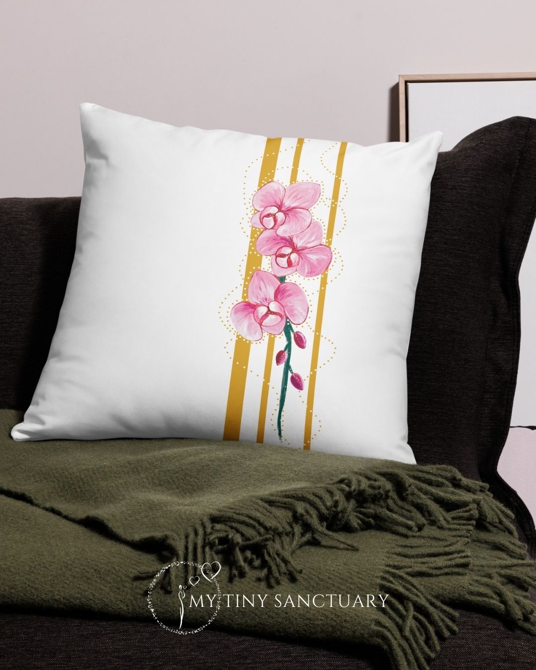 Orchid Cushion | Mindful Home Decor 3 Sizes Available