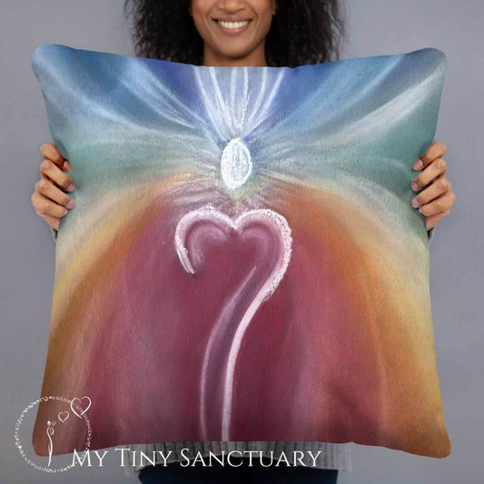 Om Throw Pillow: Comfort for Chakra Balancing & Inner Harmony - My Tiny Sanctuary