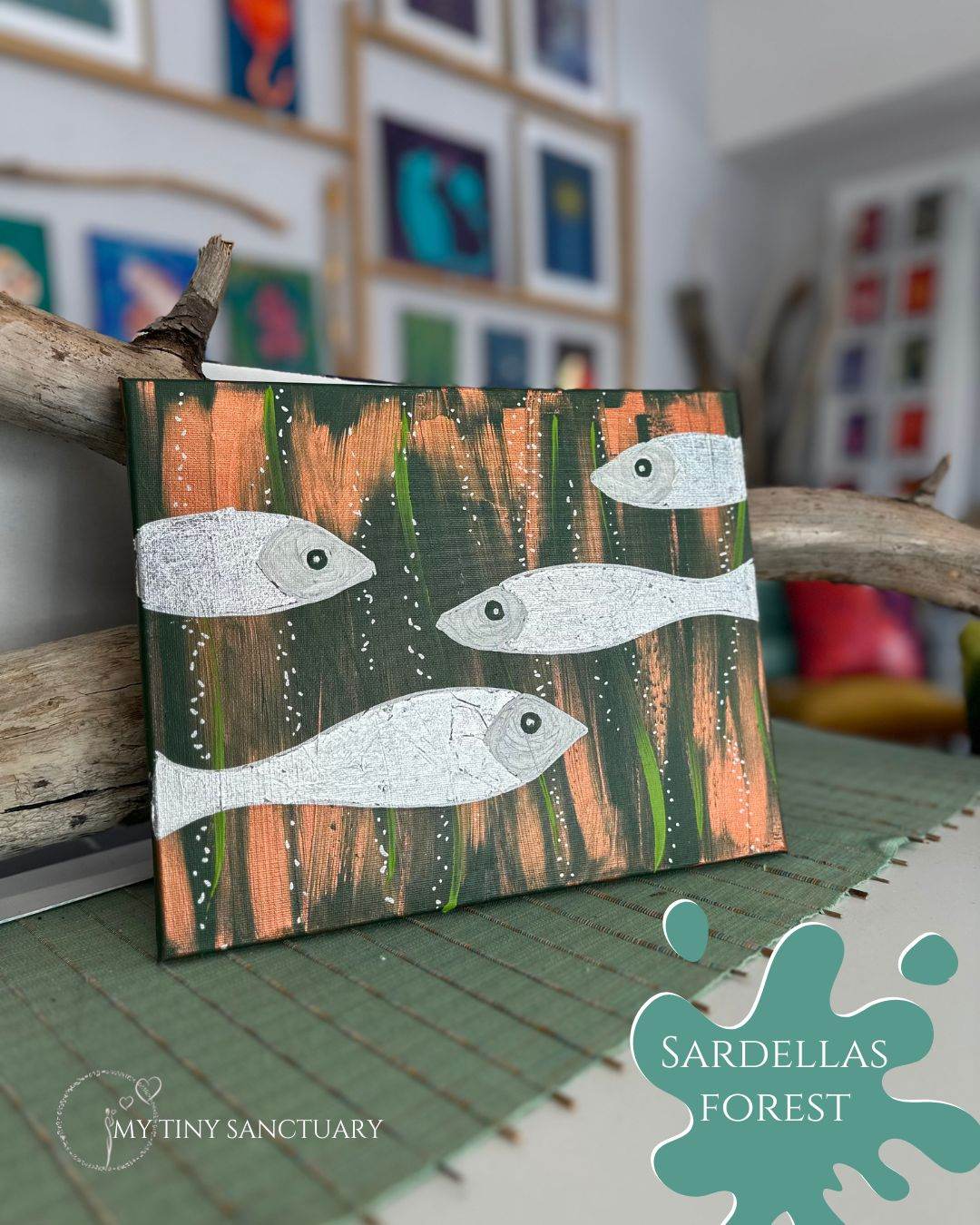 Silver Sardellas in Sea Weed Forest - My Tiny Sanctuary