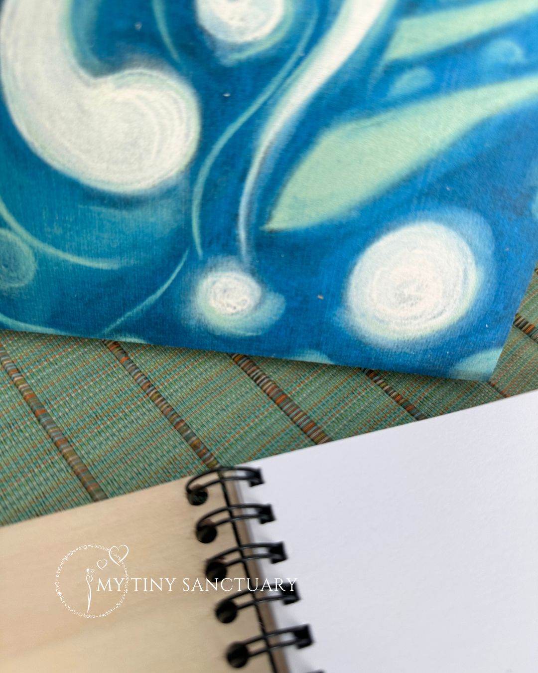 Trust The Process: Wooden A5 Notebook for Mindful Reflections • 50 Blank pages - My Tiny Sanctuary