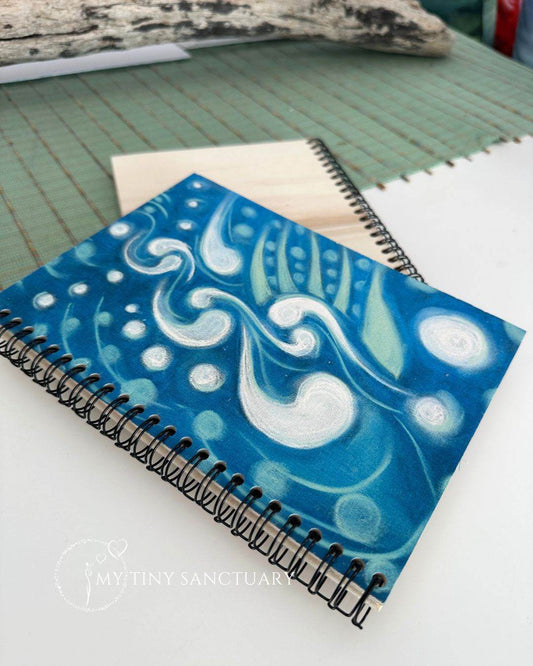 Trust The Process: Wooden A5 Notebook for Mindful Reflections • 50 Blank pages - My Tiny Sanctuary