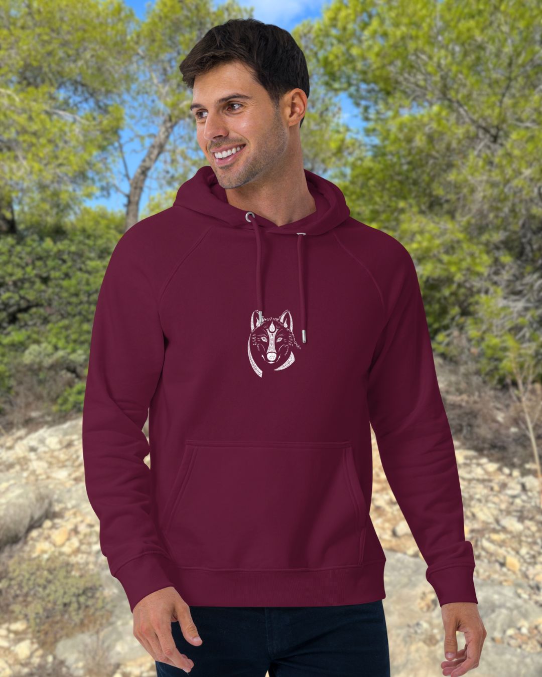 Wolf Animal Spirit Hoodie • Unisex • Conscious & Sustainable Fashion - My Tiny Sanctuary