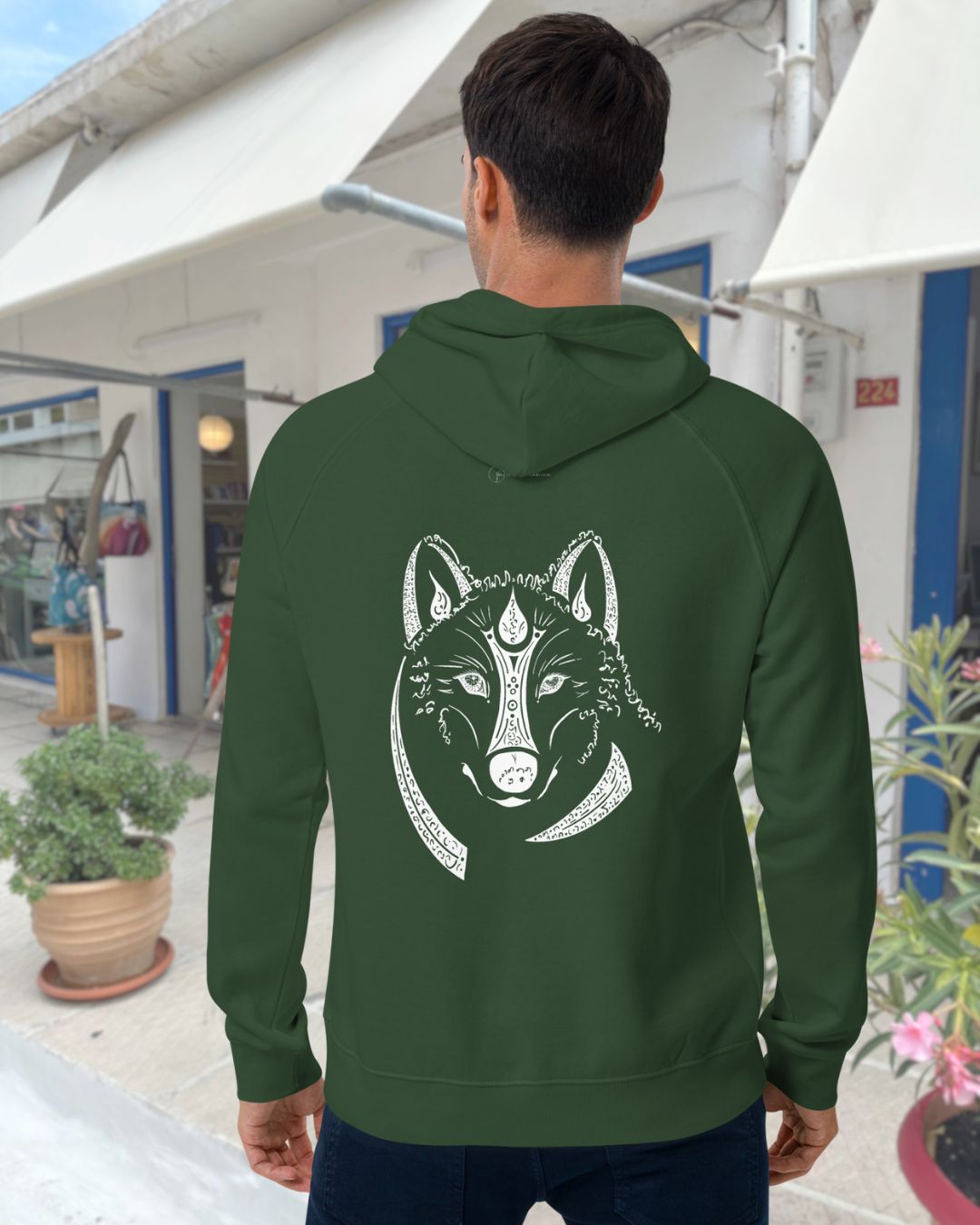 Wolf Animal Spirit Hoodie • Unisex • Conscious & Sustainable Fashion - My Tiny Sanctuary