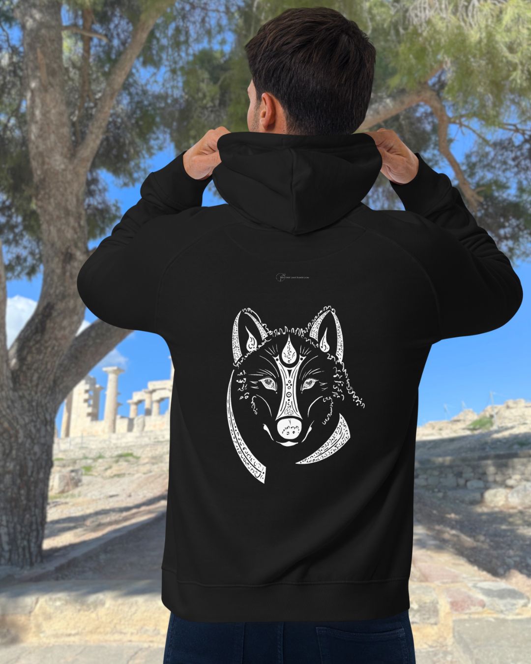 Wolf Animal Spirit Hoodie • Unisex • Conscious & Sustainable Fashion - My Tiny Sanctuary