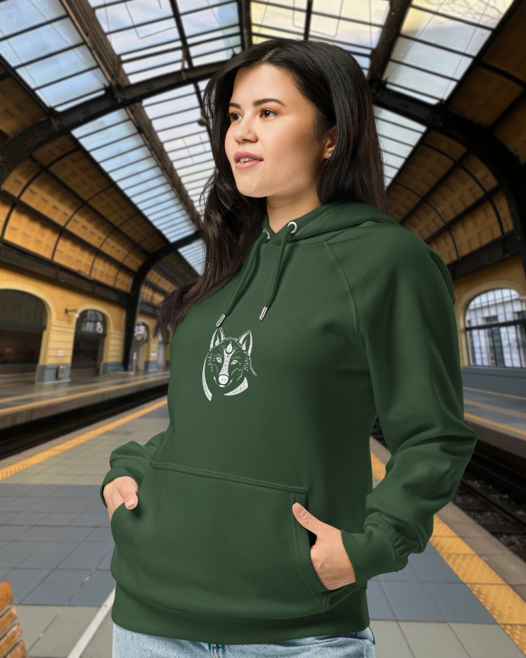 Wolf Animal Spirit Hoodie • Unisex • Conscious & Sustainable Fashion - My Tiny Sanctuary