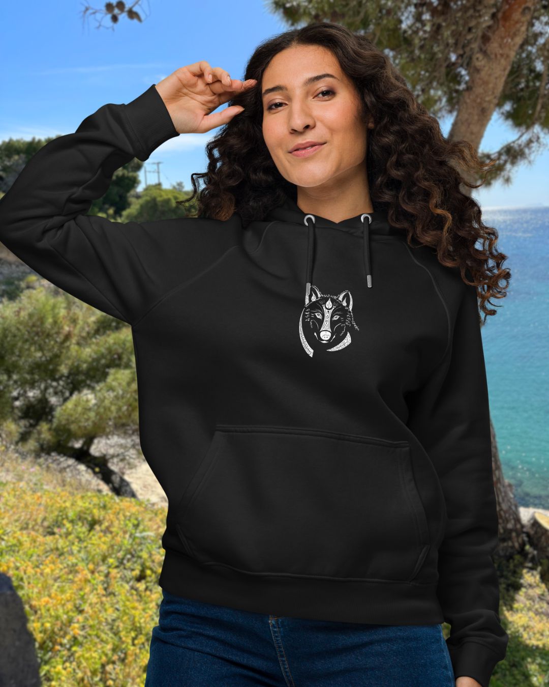 Wolf Animal Spirit Hoodie • Unisex • Conscious & Sustainable Fashion - My Tiny Sanctuary