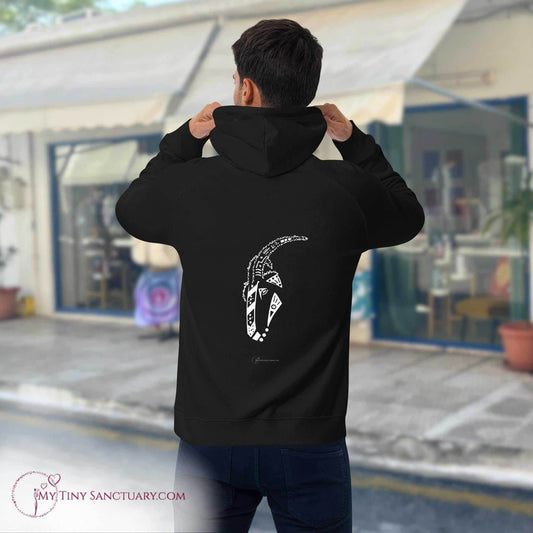 Goat Animal Spirit Hoodie - Conscious & Sustainable Fashion for Men - My Tiny Sanctuary