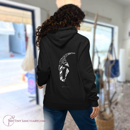 Goat Animal Spirit Hoodie - Conscious & Sustainable Fashion for Women - My Tiny Sanctuary