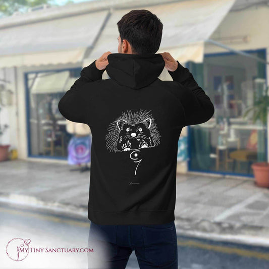 Hedgehog Animal Spirit Hoodie - Conscious & Sustainable Fashion for Men - My Tiny Sanctuary