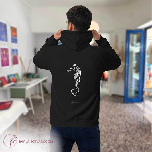 Seahorse Animal Spirit Hoodie - Conscious & Sustainable Fashion for Men - My Tiny Sanctuary